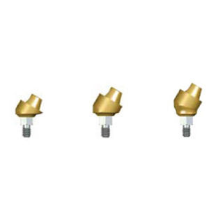 Implantat-Abutment / mit Innenverbindung - AMU-3001-M  - Dentin Implants Technologies LTD - gewinkelt / multi-unit, gewinkelt