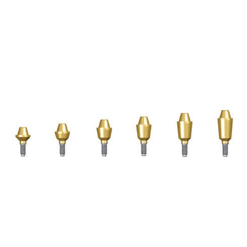 Implantat-Abutment / mit Innenverbindung - EMU series  - Dentin Implants Technologies LTD - gerade / Multi-Unit / glatt