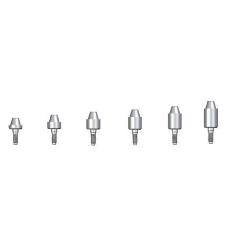Implantat-Abutment / mit Innenverbindung - EWU-0011 - Dentin Implants Technologies LTD - gerade / Multi-Unit