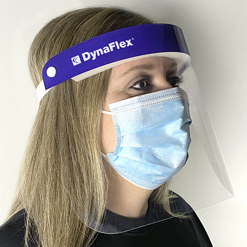 10er-Packung-Gesichtsschild - 0837 - DynaFlex - blau / atmungsaktiv