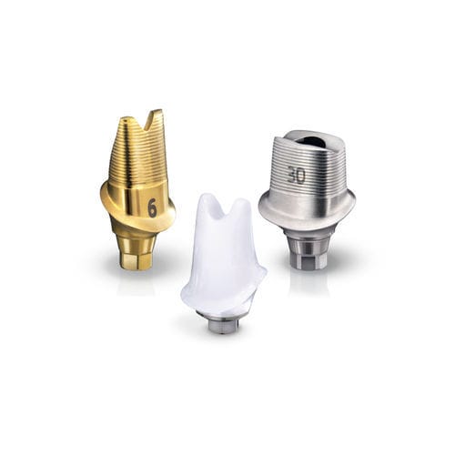 Implantat-Abutment / Titan - Glidewell Europe - Zirkonoxid / mit Innenverbindung / gerade