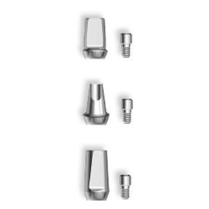 Implantat-Abutment / Titan - twinKon® - Global D - mit Außenverbindung / gerade / gewinkelt