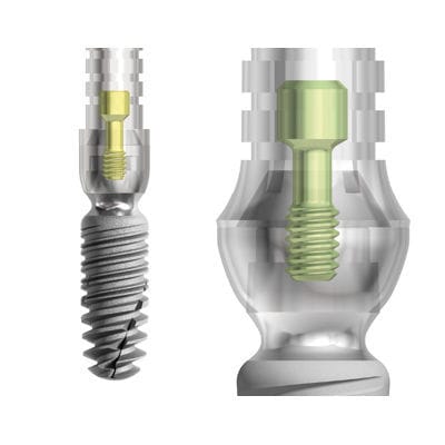 Konisches Implantat-Abutment - TWINKON® - Global D - Titan / mit Außenverbindung / konisch