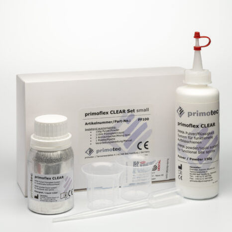 Zahnmedizinisches Material / Thermoplast - PRIMOFLEX CLEAR - Kuss Dental S.L. - Harz / zur Dentalrestaurierung / Pulver
