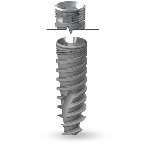 Konisches Zahnimplantat - Tuff series - Noris Medical Ltd. - Titan / inneres Sechseck / selbstschneidend
