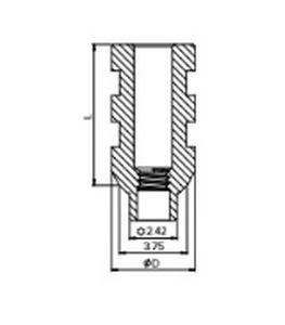 Edelstahl-Transferabutment - NM-Txxxx series - Noris Medical Ltd. - gerade