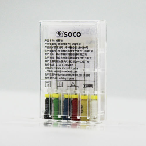 Rotations-Zahnfeile - SCF-S.S - SOCO Precision Instrument Co., Ltd. - für Wurzelkanal-Behandlungen / Edelstahl