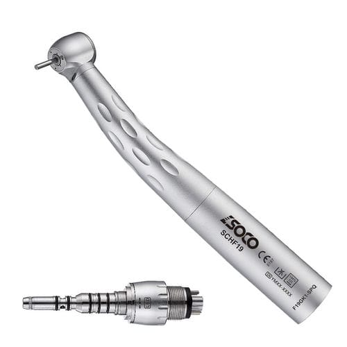 Dental-Turbine - SCHF19  - SOCO Precision Instrument Co., Ltd. - mit Luftmotor / mit Drucktaste / mit LED-Licht