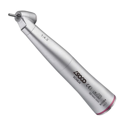 Dental-Winkelstück - SCHB4 - SOCO Precision Instrument Co., Ltd. - mit Luftmotor / Übersetzungs / 45°