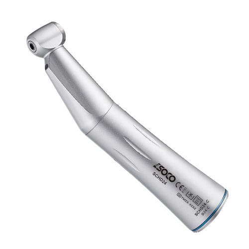 Dental-Winkelstück - D24-C - SOCO Precision Instrument Co., Ltd. - mit Luftmotor / mit Drucktaste / Titan
