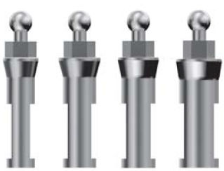 Analog für Dentalimplantat / Metall - Ziveco Group - Kugel / gerade