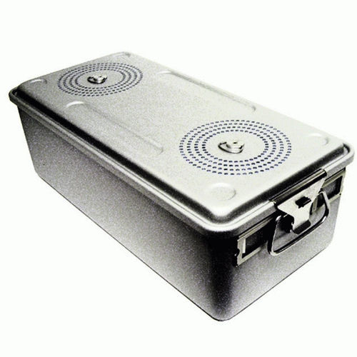 Sterilisationscontainer für Instrumente - SC08L - Case Medical - Aluminium / perforiert
