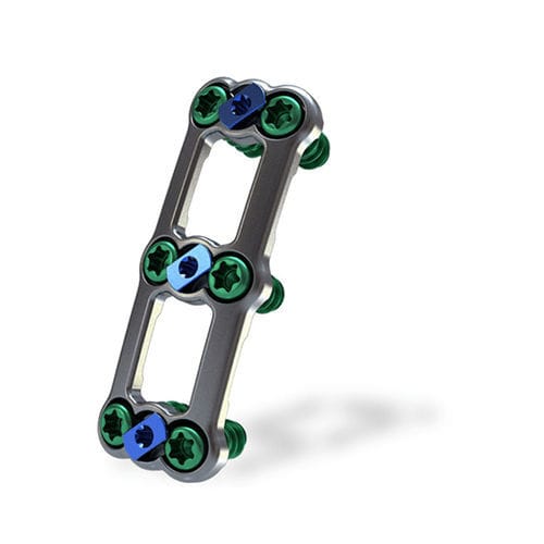 HWS-Arthrodeseplatte - Ambassador® - ChoiceSpine - mit Verriegelung / Metall / 2 Ebenen