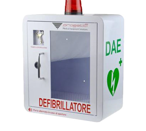 Sicherheitsschrank - Progetti S.r.l. - für Defibrillator / Notfall / für Krankenhaus