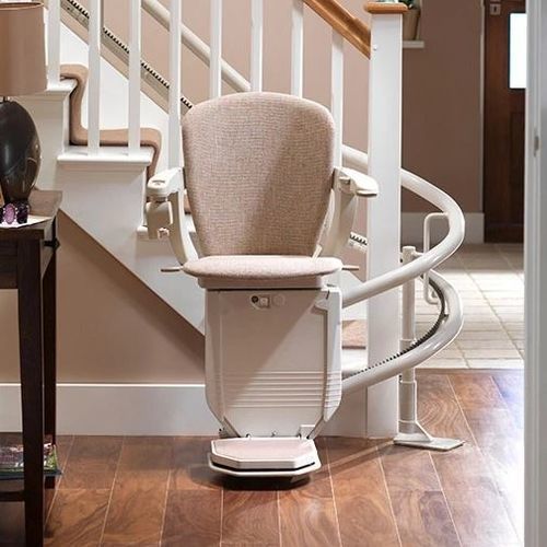 Treppenlift für gerade Treppen - Starla  - Stannah Stairlifts - für Wendeltreppen / für Humanmedizin / schienenmontiert