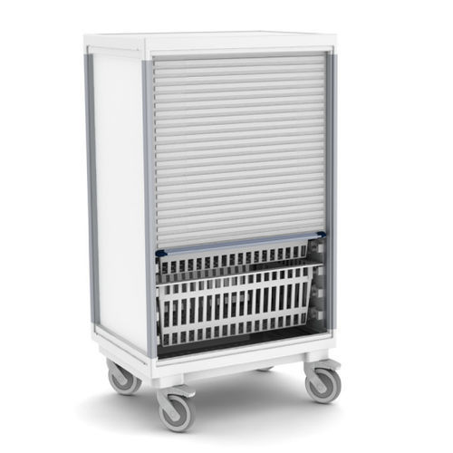 Medizinischer Wagen - 40652100D  - ScanModul® - Rolladen / mit Korb / 1 Tür