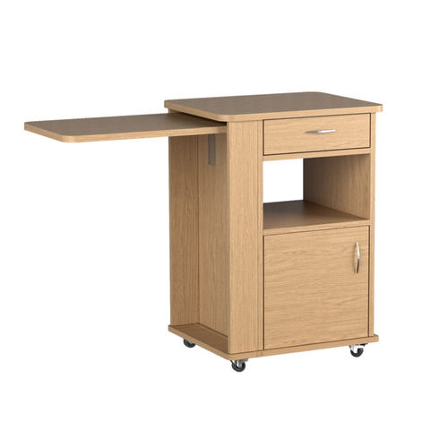 Nachttisch auf Rollen - VIRGO H - Reha-Bed - mit eingebauter Tischplatte / mit Schubladen