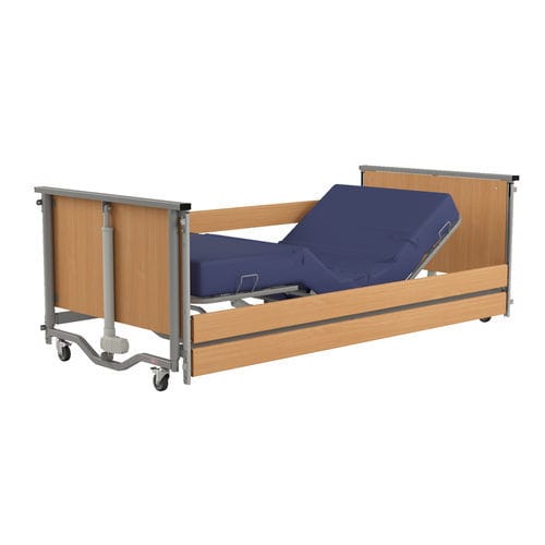 Pflegebett - TAURUS 2 LOW - Reha-Bed - elektrisch / höhenverstellbar / auf Rollen