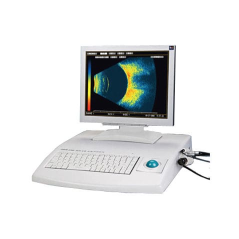 Ultraschallgerät / mit Konsole, Tischmodell - AB-6200 - HAI Laboratories - für ophthalmische Ultraschalluntersuchungen / Schwarz-Weiß / Farbdoppler