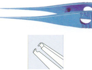 Klemme für Ophthalmologie - 30288T - HAI Laboratories - gerade / Titan
