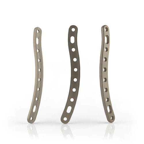 Kompressionsplatte für Schlüsselbein - 290 series - South America Implants - medial / mit Verriegelung / Metall