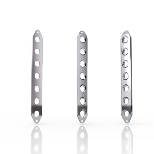 Kompressionsplatte für große Knochenfragmente - 2715-003-01 - South America Implants - medial / mit Verriegelung / Metall