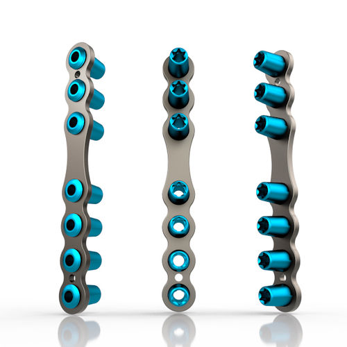Arthrodeseplatte für Zehenglied - 2301 series - South America Implants - mit Verriegelung / Metall