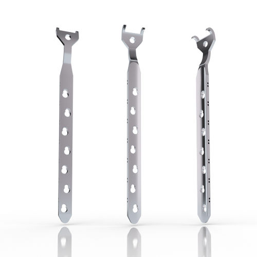 Kompressionsplatte für Trochanter - 2777 series - South America Implants - mit Verriegelung / Metall
