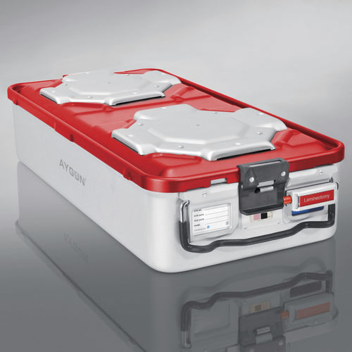 Sterilisationscontainer für Instrumente - Bio-Barrier  - Aygun Surgical Instruments - mit Ventil / Aluminium / anodisiertes Aluminium