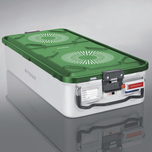 Sterilisationscontainer für Instrumente - Standard  - Aygun Surgical Instruments - mit Filter / Aluminium / anodisiertes Aluminium