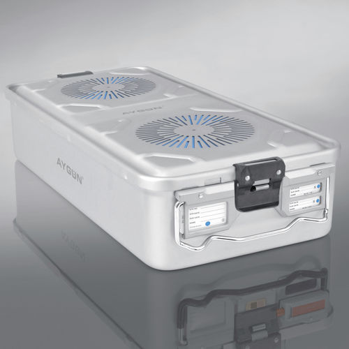 Sterilisationscontainer für Instrumente - Plasma  - Aygun Surgical Instruments - mit Filter / Aluminium / perforiert