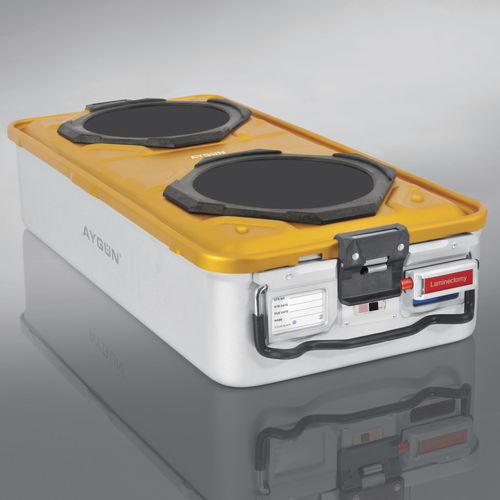Sterilisationscontainer für Instrumente - Window  - Aygun Surgical Instruments - mit Filter / Aluminium / anodisiertes Aluminium