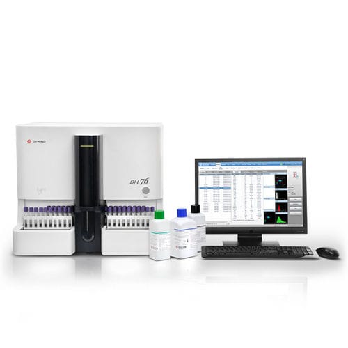 Automatischer Hämatologie-Analysator - DH76 - Shenzhen Dymind Biotechnology Co., LTD - Tisch / 29 Parameter / per Durchflusszytometrie