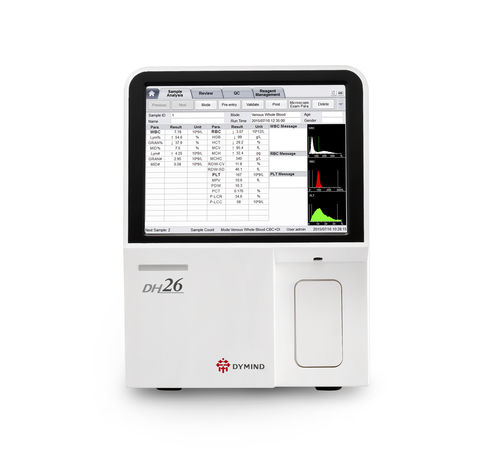 Automatischer Hämatologie-Analysator - DH26 - Shenzhen Dymind Biotechnology Co., LTD - kompakt / 21 Parameter / mit 3-teiliger Differenzierung