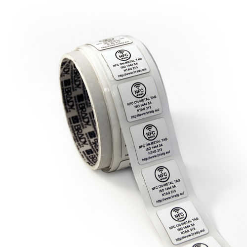 Etikettenrolle für Röhrchen - THT-UHF-PET-64X6 - Brady EMEA - RFID
