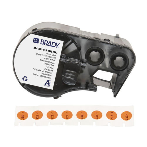Kryogen-Etikett - M4-82-499-OR-BK - Brady EMEA - lösungsmittelbeständig / hitzebeständig / sterilisatorfest