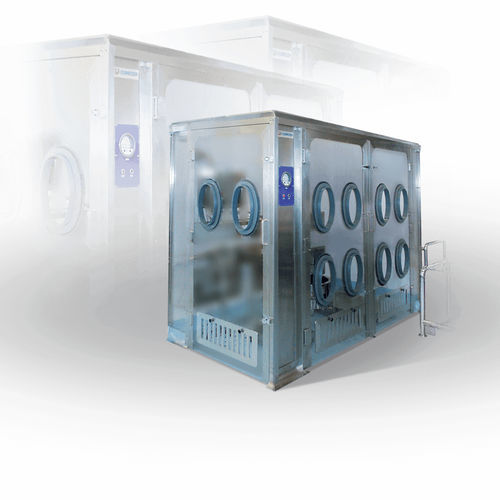 Barrieresystem mit eingeschränktem Zugang / für die Pharmaindustrie - Passive RABS - Comecer - für Verpackungslinie