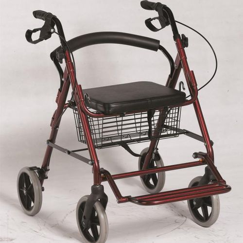Rollator mit 4 Rädern - BES-WA31 - Besco Medical - mit Korb / mit Sitz / höhenverstellbar