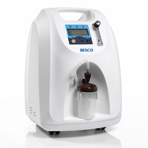 Medizinisch Sauerstoffkonzentrator - BES-OC18 - Besco Medical - auf Rollen / mit Dauerflow