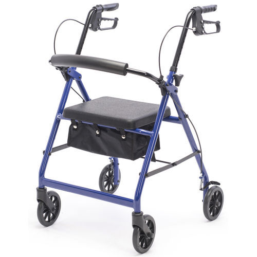 Rollator mit 4 Rädern - BES-RL001 - Besco Medical - Aluminiumrahmen / mit Sitz / mit Armlehnen