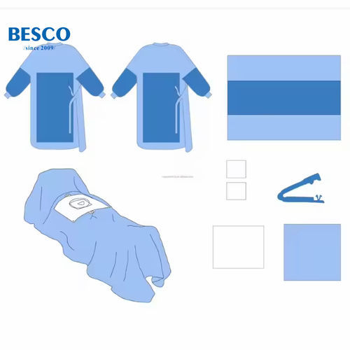 Medizinisches Set / Erste-Hilfe - Besco Medical - Chirurgie / mit Handschuh / mt feuchtem Reinigungstuch