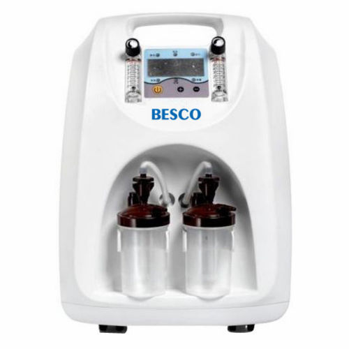 Medizinisch Sauerstoffkonzentrator - BES-OC19 - Besco Medical - auf Rollen / mit Dauerflow