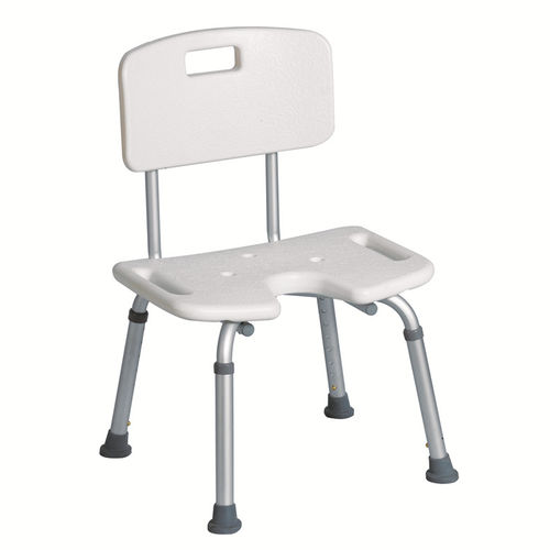 Toilette-Duschstuhl - BES-BS023 - Besco Medical - mit Rückenlehne / höhenverstellbar