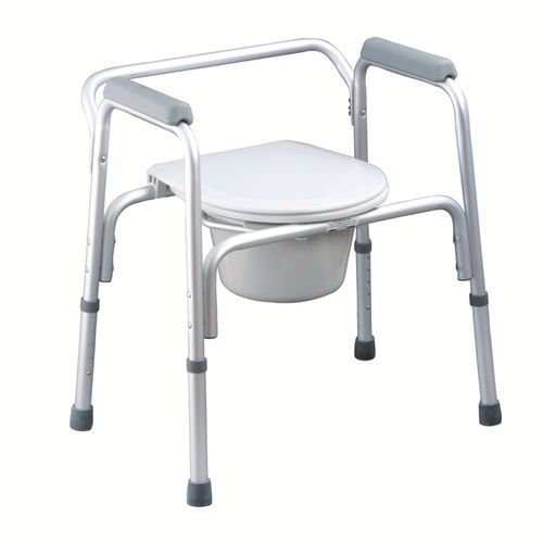 Garderobenstuhl mit Armlehnen - BES-BS031 - Besco Medical - mit Eimer / höhenverstellbar