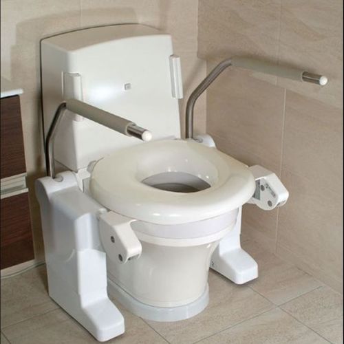 Toilettensitzerhöhung mit Armlehnen - Aerolet - Total Hygiene - für Übergewichtige / elektrisch
