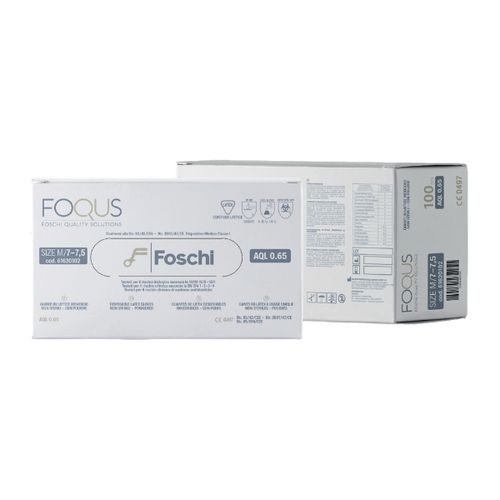 Latexhandschuh - Foqus  - Foschi - medizinisch / 10er-Packung