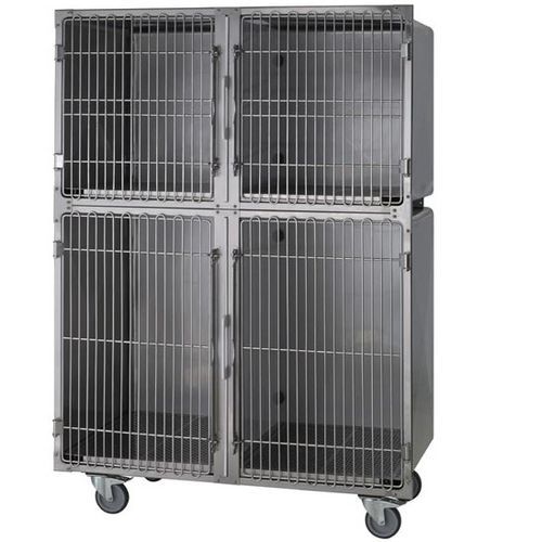 Modularer Tierkäfig - Foschi - auf Rollen / PVC / 4 Module