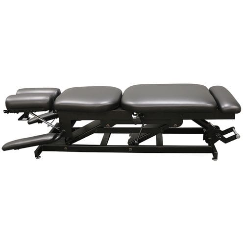 Hydraulische chiropraktische Behandlungsliege - ErgoBasic - PHS Chiropractic - mit Armstütze / mit höhenverstellbarer Rückenlehne / vierteilig