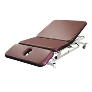 Elektrische Bobathliege - Thera-P - PHS Chiropractic - auf Rollen / mit höhenverstellbarer Rückenlehne / dreiteilig