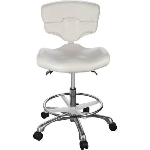 Hocker für Arztpraxis - LUXE PROVIDER - ComfortSoul - höhenverstellbar / auf Rollen / mit Rückenlehne